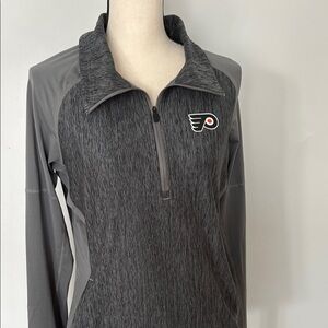 Flyers Gray Quarter-Zip Pullover
